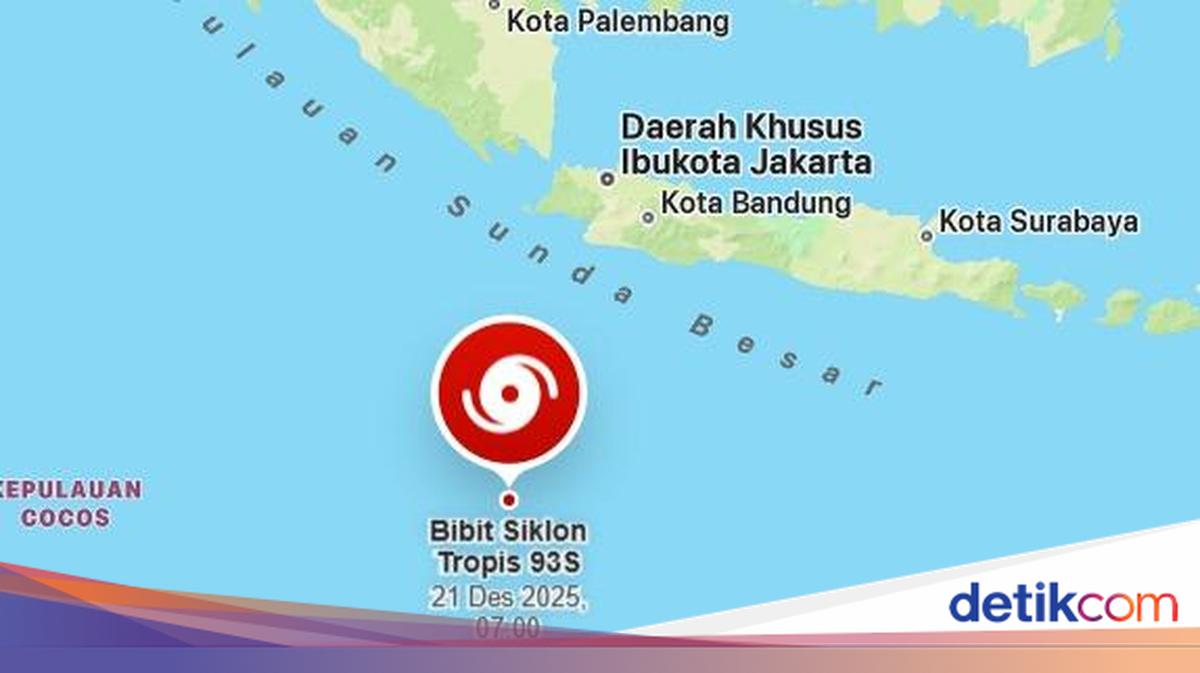 Bibit Siklon 93S Diprediksi Jadi Siklon Kategori 2, Seberapa Kuat Dampaknya?
