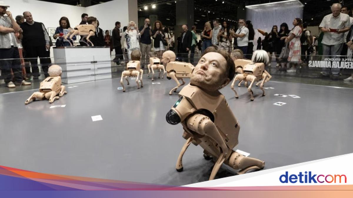 Ludes! Robot Anjing Wajah Elon Musk & Mark Zuckerberg Terjual Rp 1,5 M