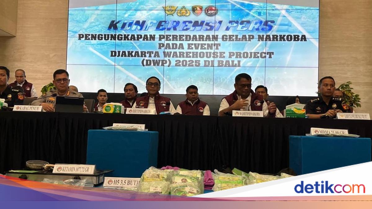 Bareskrim Sita Sabu hingga Kokain Rp 60 M dari Sindikat Narkoba di DWP Bali