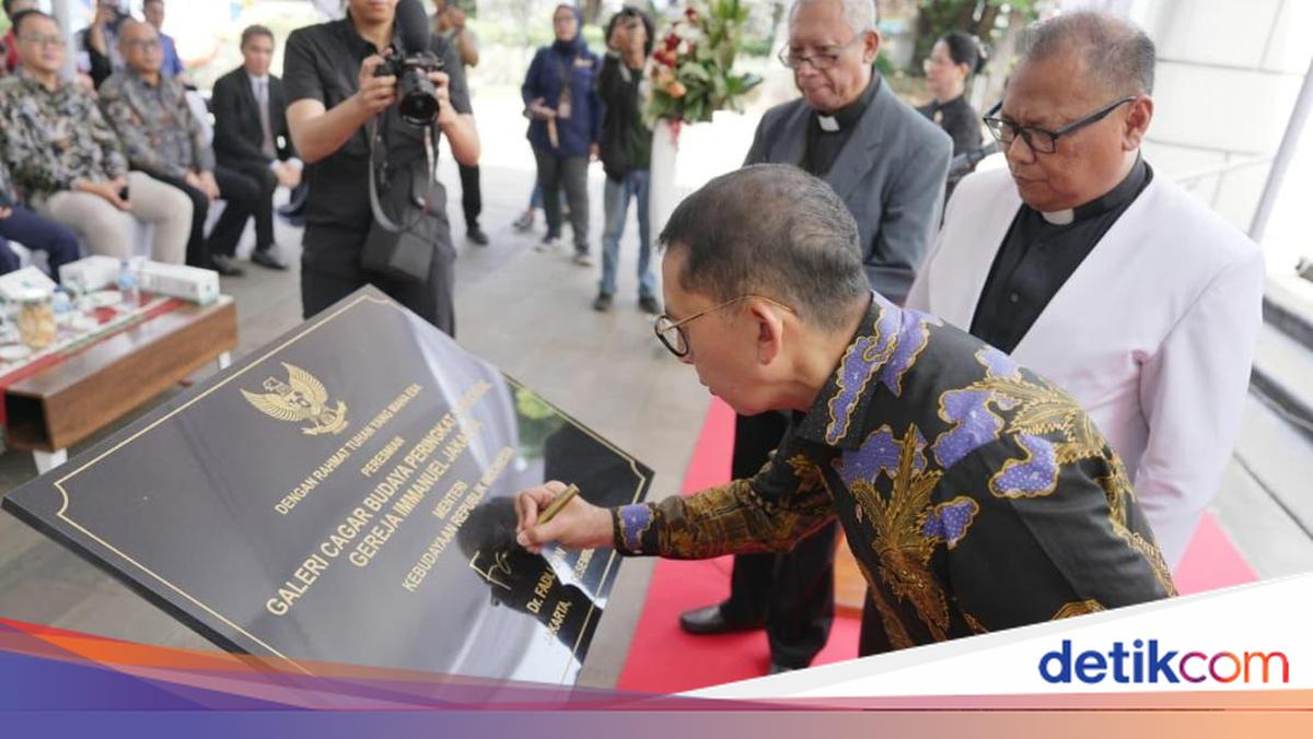 Sambut Natal 2025, Fadli Zon Resmikan Galeri Cagar Budaya Gereja Immanuel