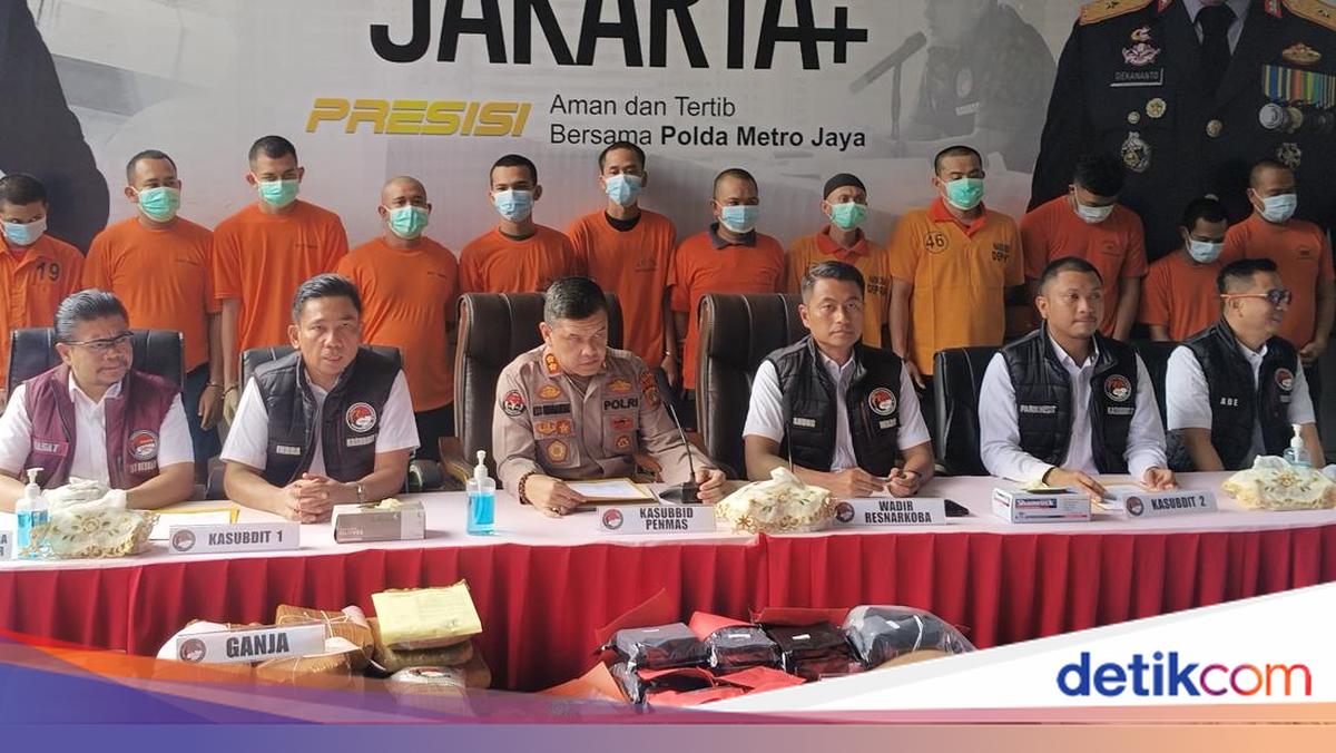 Polda Metro Ungkap 4 Kasus Narkoba Menonjol: Puluhan Kilo Sabu-Ganja Disita
