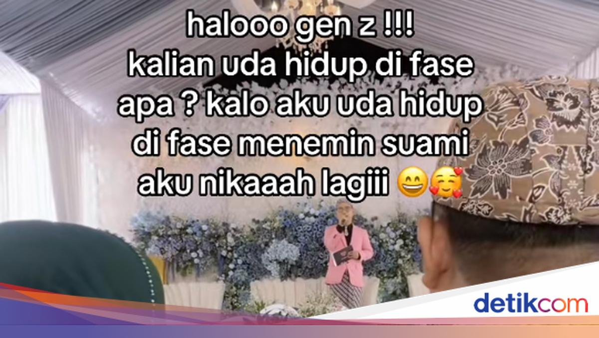 Viral Gen Z dampingi suami nikah lagi. Ia ngaku siap mental dan tegar menyaksikan pernikahan itu di pelaminan.