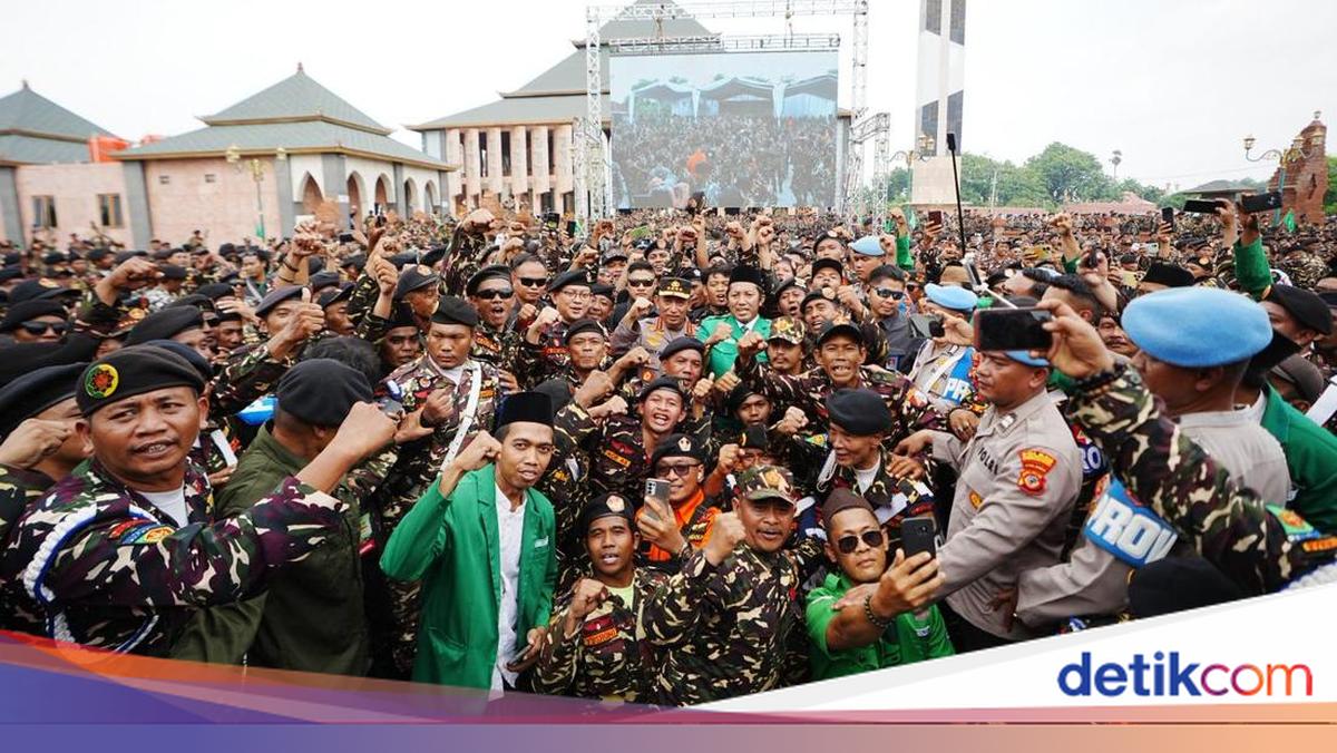 Pimpin Apel Kebangsaan Banser, Kapolri Ajak Dukung Misi Asta Cita Presiden