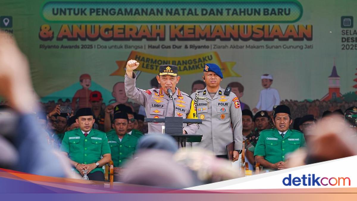 Kapolri Pimpin Apel Kebangsaan Banser, Sinergi Jaga Kamtibmas Saat Nataru