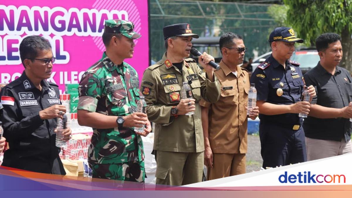 Jaga Kedaulatan Ekonomi, Bea Cukai &amp; Pemkab Jember Musnahkan BKC Ilegal