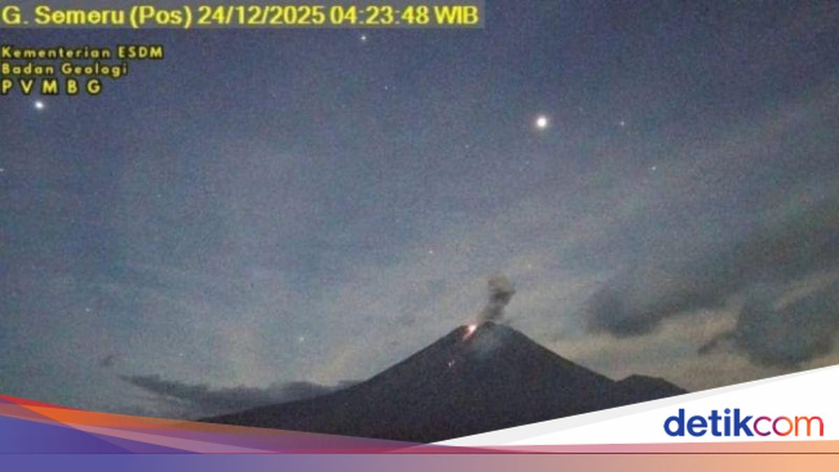 Semeru Erupsi Pagi Ini, Letusan Capai 900 Meter Disertai Gemuruh