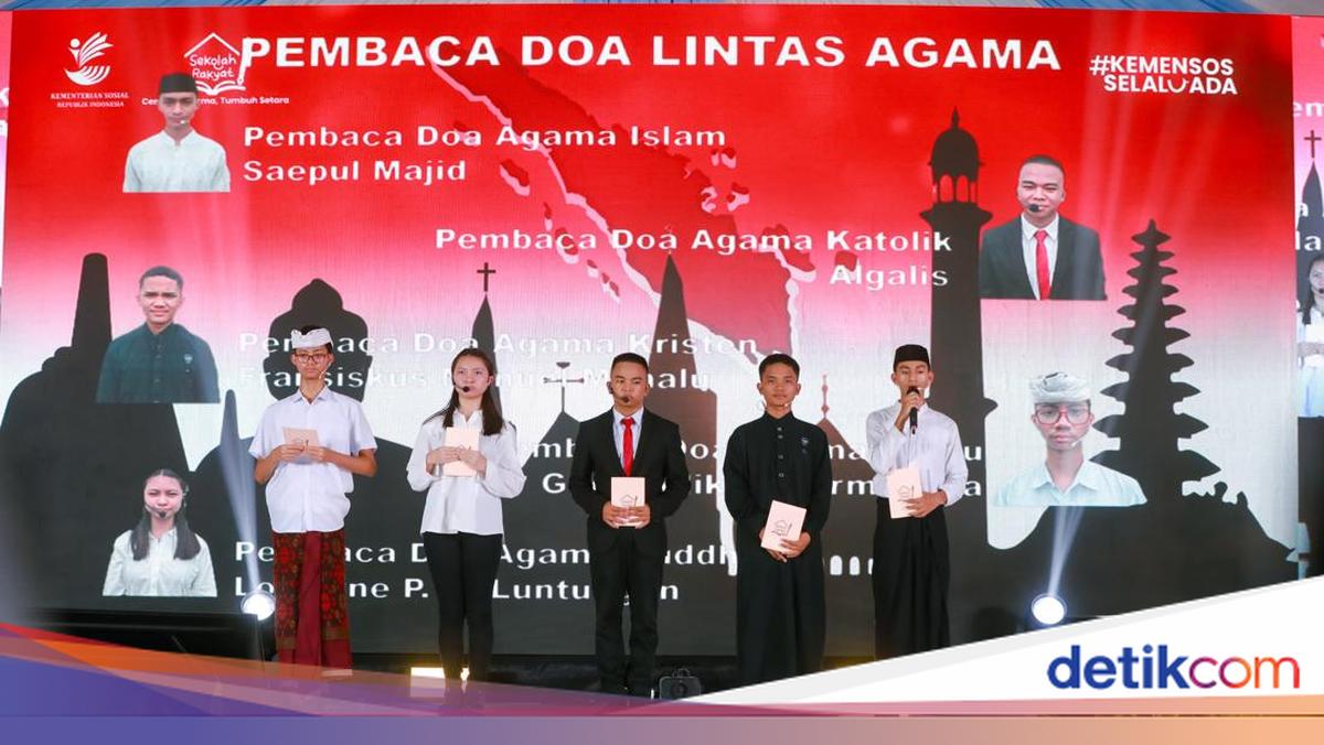 Ratusan Siswa Sekolah Rakyat Panjatkan Doa Lintas Agama untuk Sumatera