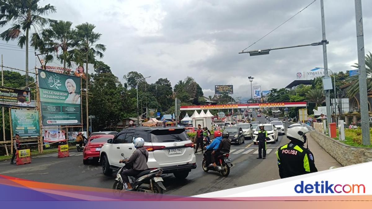 One Way ke Puncak Bogor Berakhir, Lalin di Simpang Gadog Padat