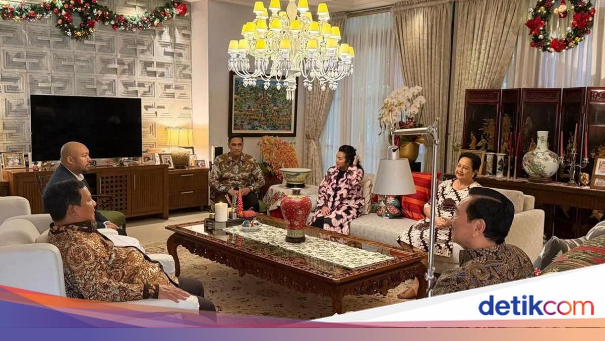 Prabowo-Didit Sambangi Luhut di Hari Natal, Bincang Santai 45 Menit