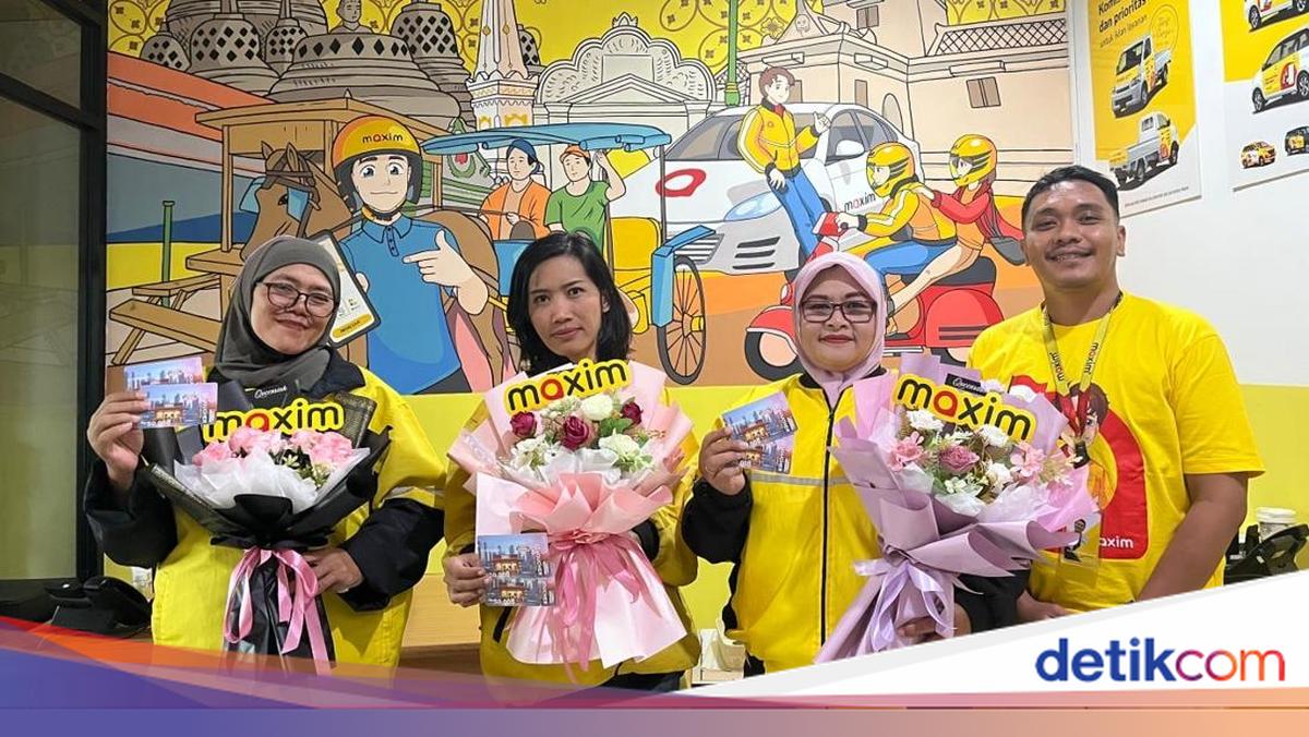 Rayakan Hari Ibu, Maxim Beri Bunga-Voucher ke Driver Perempuan di 55 Kota