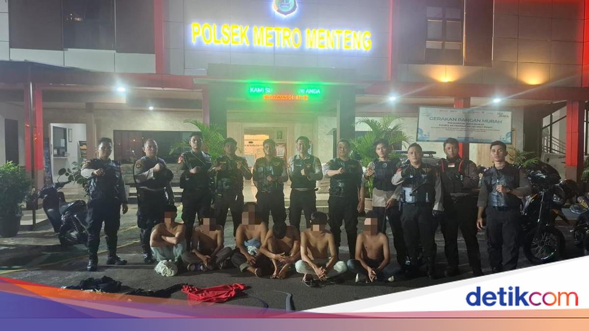 6 Orang Mau Tawuran di Menteng Jakpus Diciduk Polisi, Celurit Disita