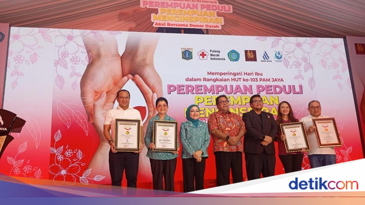 PAM JAYA Cetak Rekor MURI Donor Darah 1.200 Perempuan di HUT Ke-103