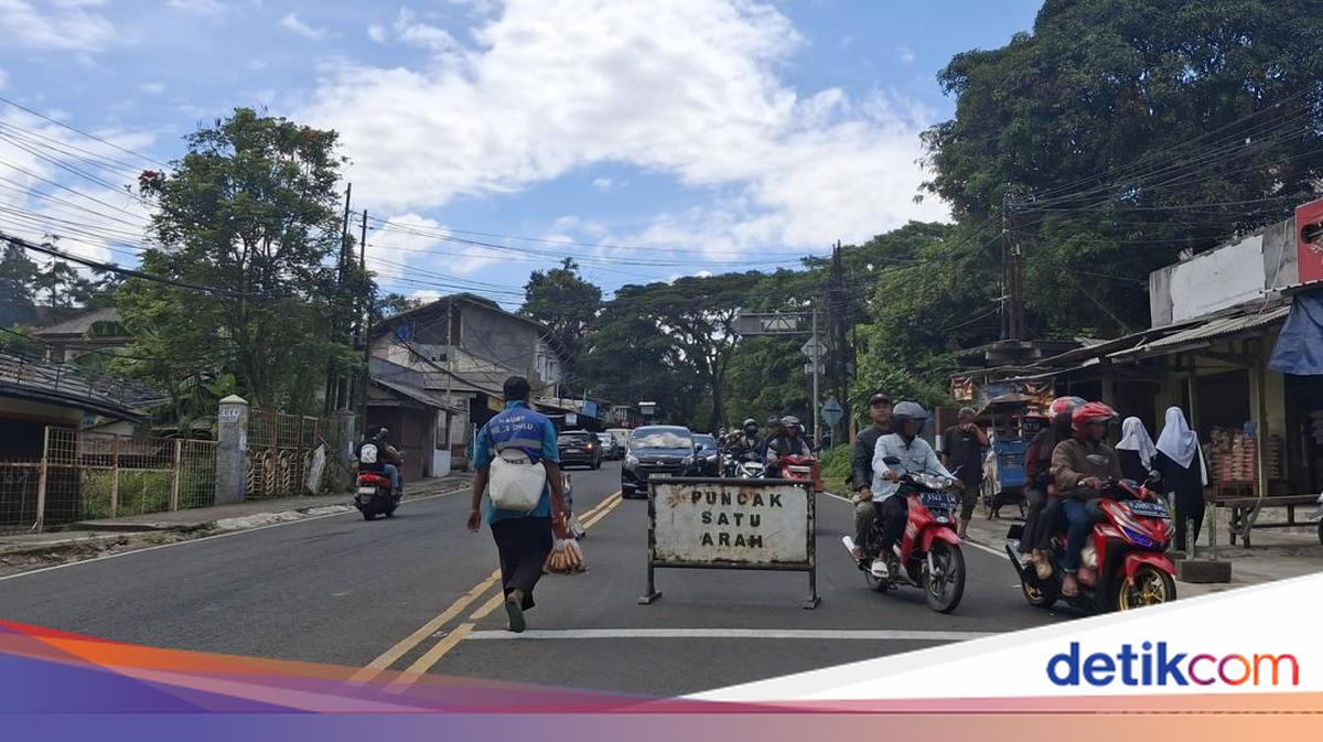 Antisipasi Arus Balik, Lalin Puncak Bogor Arah Jakarta One Way Siang Ini