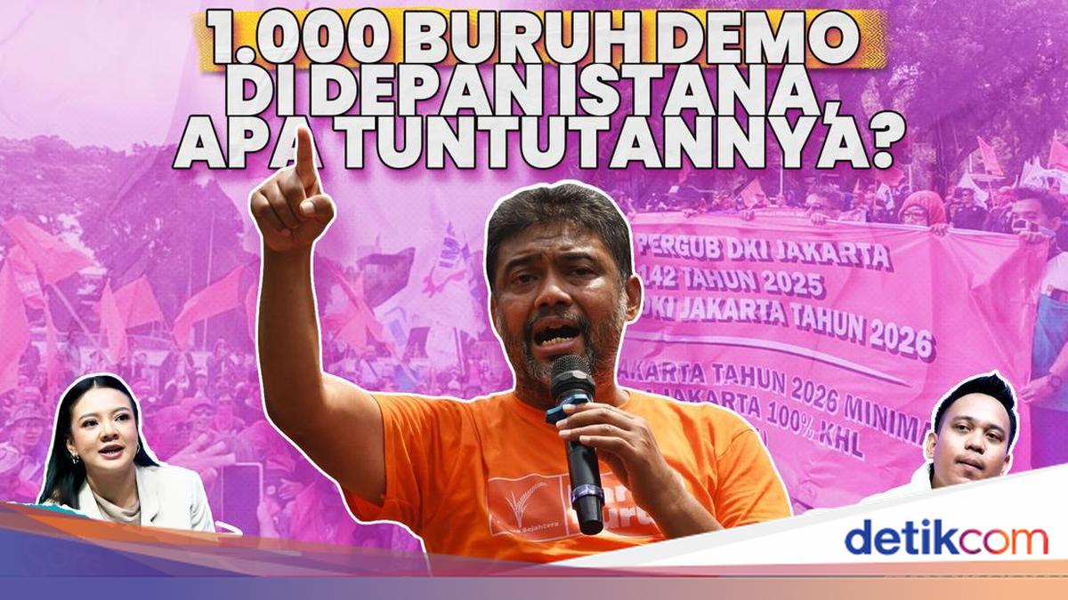 Protes Soal UMP DKI, 1.000 Buruh Berdemo Ramaikan Istana