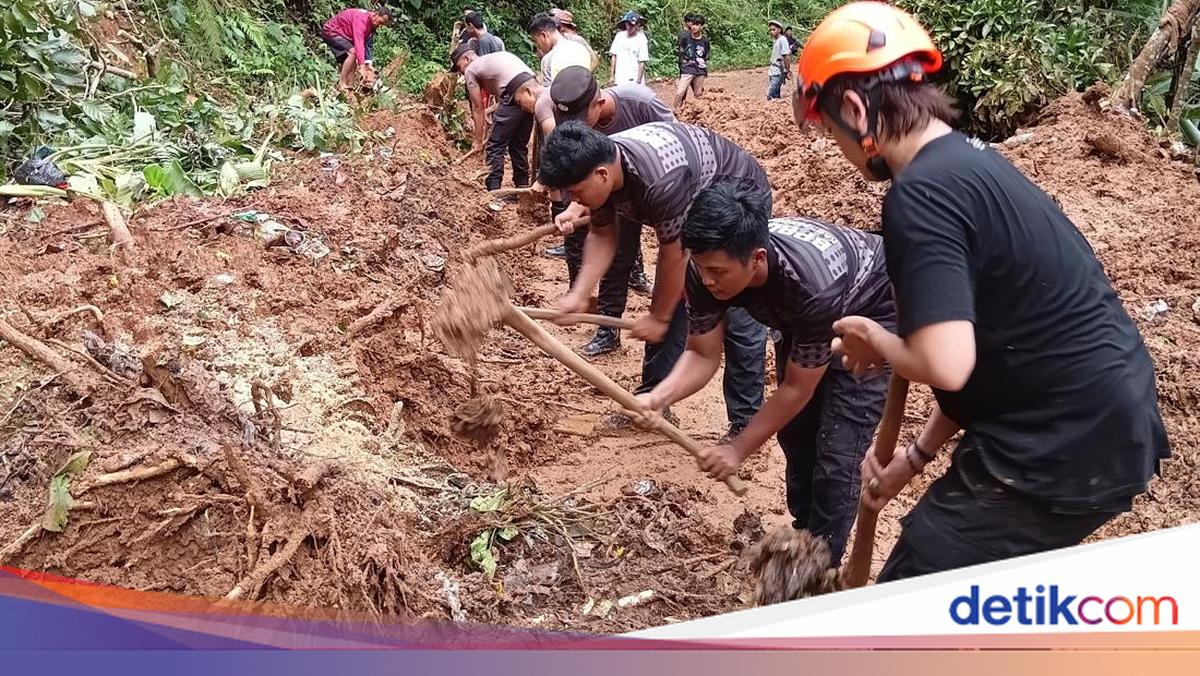 Longsor Landa 2 Desa di Pandeglang, 6 Rumah Rusak-Akses Jalan Terputus
