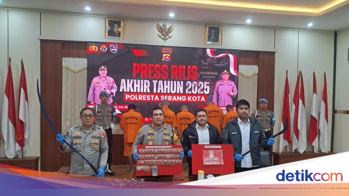 Polresta Serang Kota Tangani 386 Kasus Kriminal-82 Narkotika Selama 2025