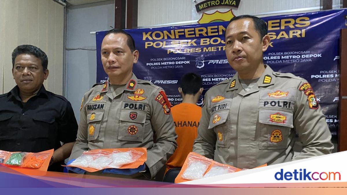 3 Pengedar Narkoba Modus Sistem Tempel di Depok Ditangkap, Sabu 1,2 Kg Disita