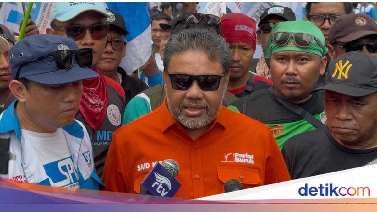 Demo di Jakpus, Buruh Protes Besaran Upah Minimum Kabupaten-Kota Se-Jabar
