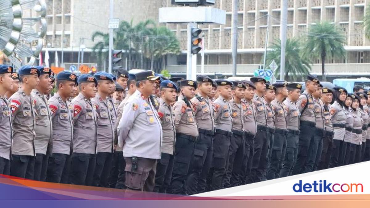 2.617 Personel Gabungan Disiagakan Kawal Demo Buruh di Monas Hari Ini