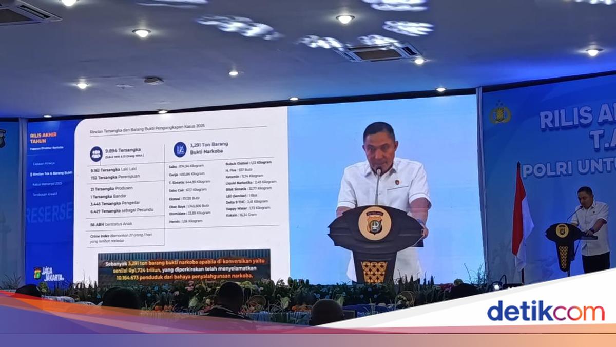Polda Metro Tangkap 9.000 Tersangka dan Sita Narkoba Rp 1,7 T di 2025