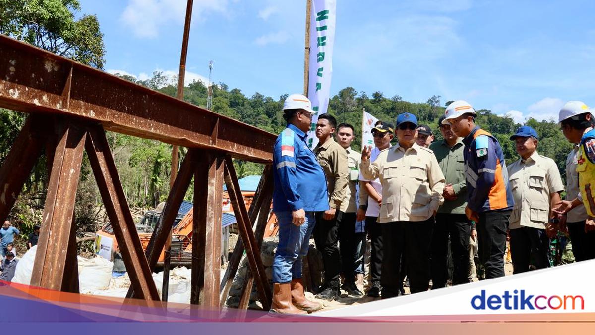 Mendagri Dampingi Presiden Tinjau Pembangunan Infrastruktur di Tapsel
