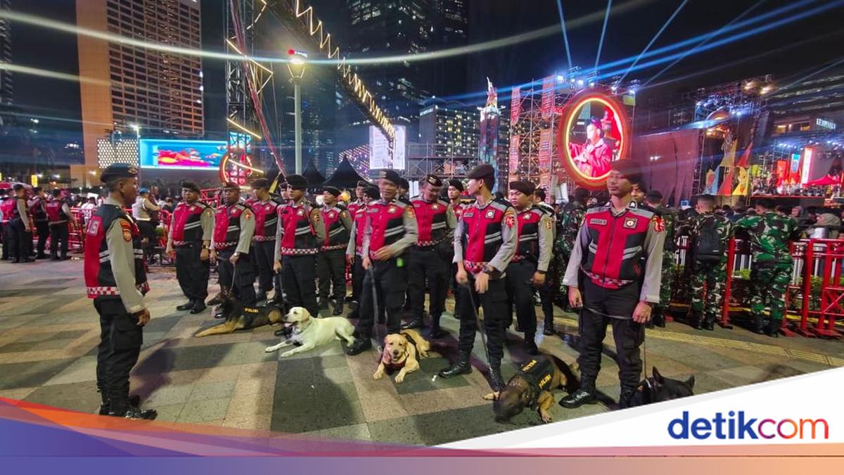 Baharkam Polri Kerahkan K9 Jaga Keamanan Malam Tahun Baru di HI