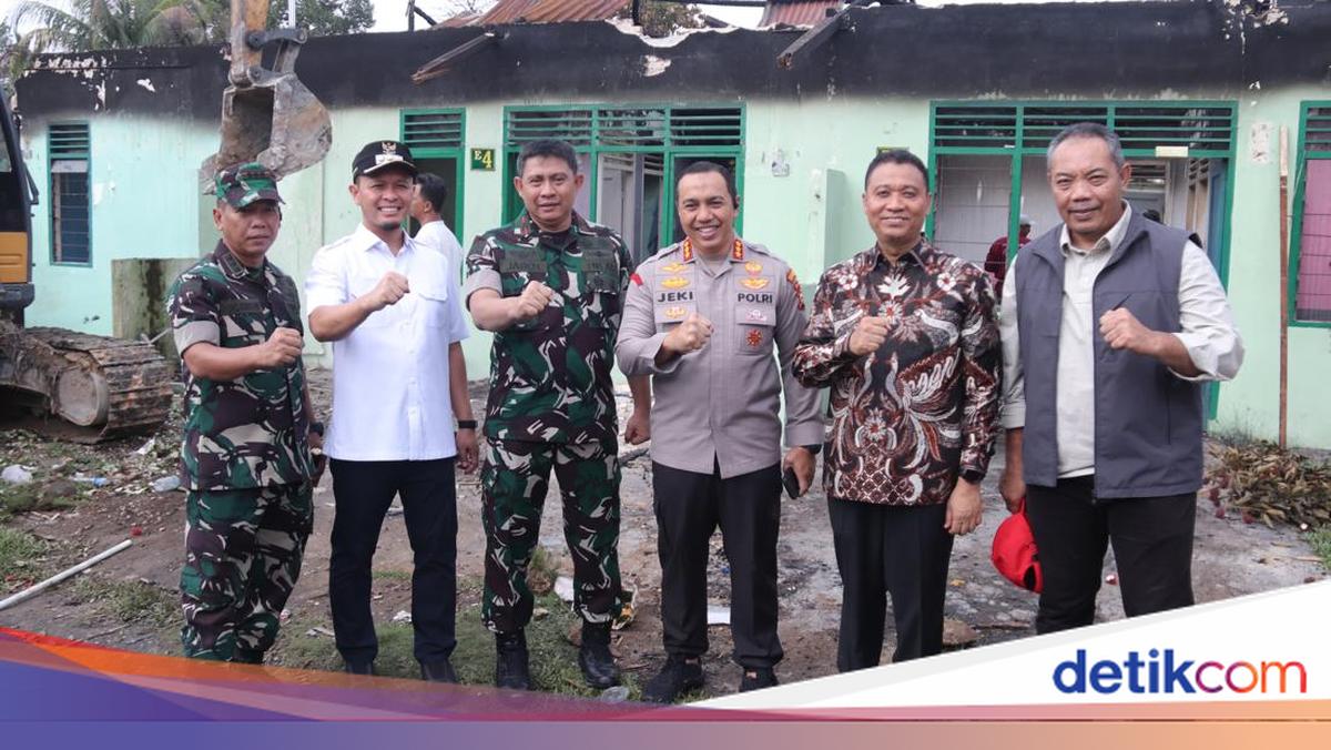 Enam Rumah Dinas TNI Dibangun Ulang Usai Kebakaran di Pekanbaru