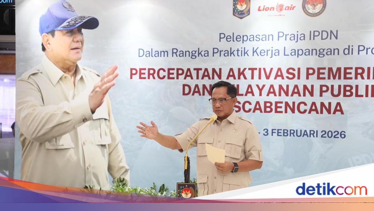 Mendagri Salurkan Gerobak Dorong dan Bantuan Pangan ke Aceh Tamiang