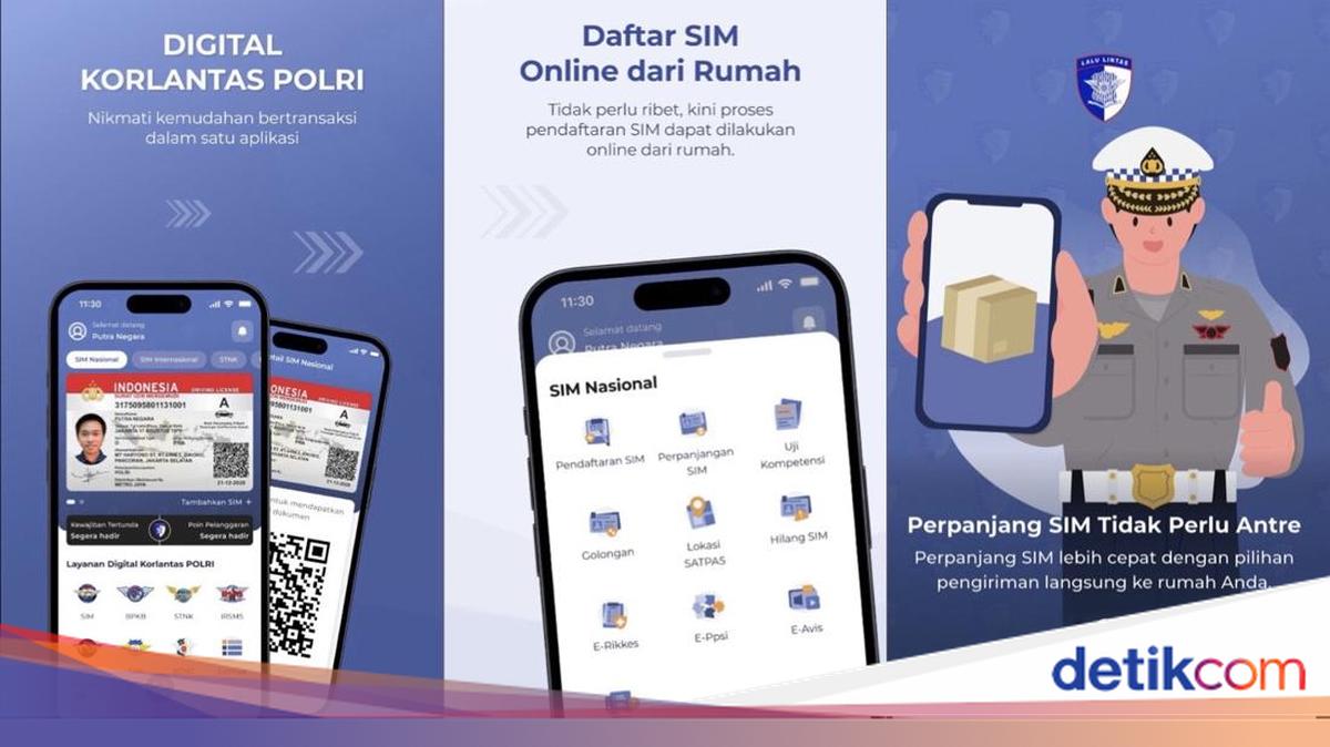 Cara Buat dan Perpanjang SIM Digital Lewat Aplikasi Korlantas Polri