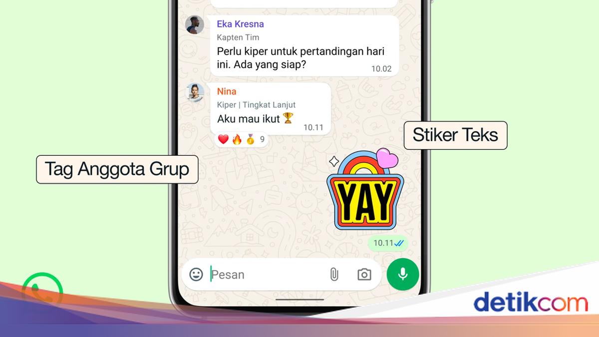 Grup WhatsApp Punya 3 Fitur Baru, Bisa Bikin Nama Panggilan