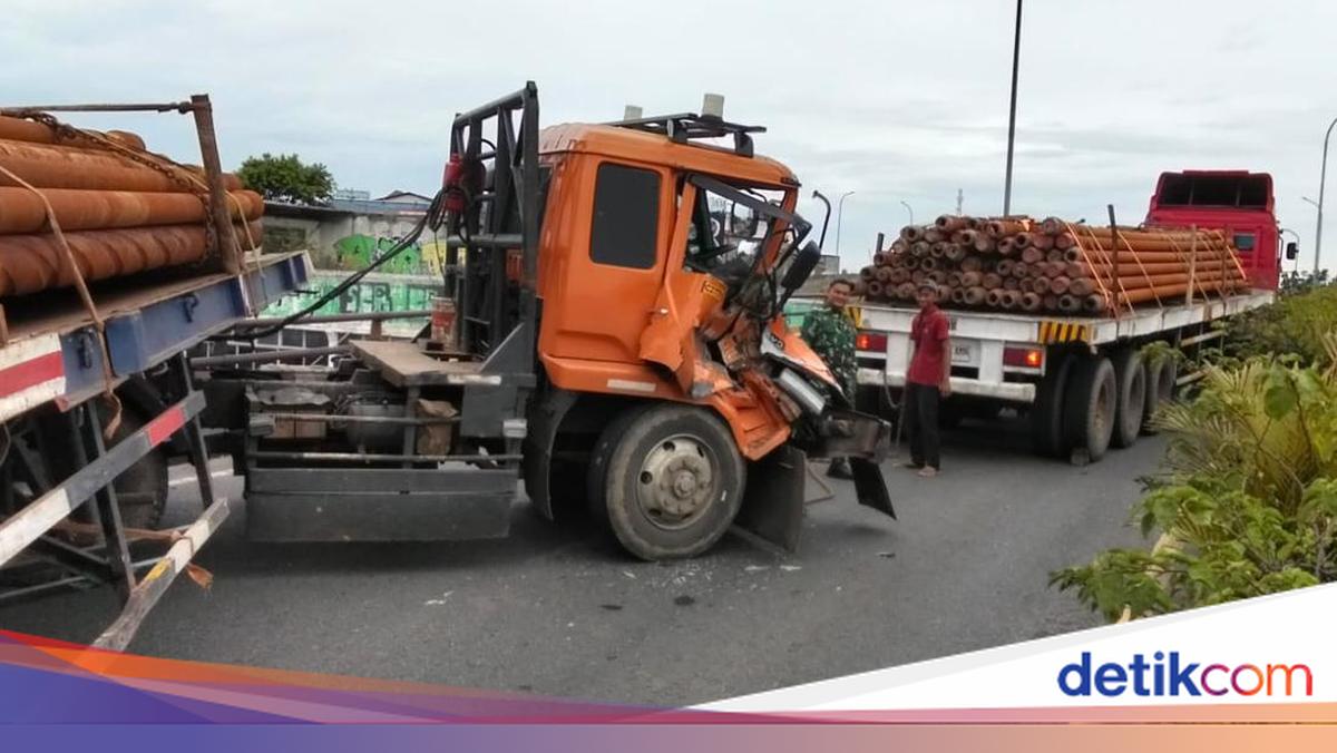 Truk Celaka di Flyover Ciputat Sempat Mundur, Pasutri Loncat dari Motor