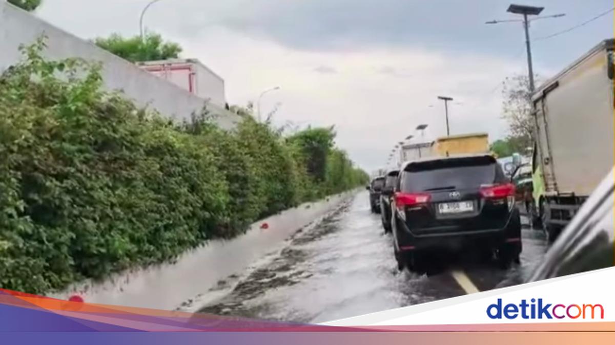 Masih Ada Genangan di Tol Sedyatmo Arah Bandara Soetta, Lalin Padat