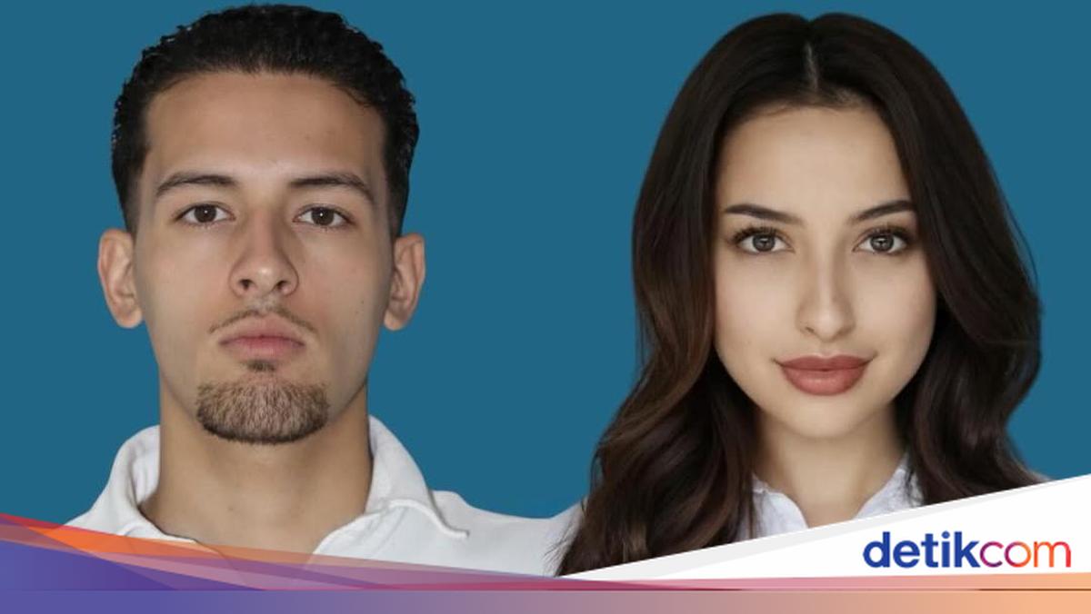 Jennifer Coppen dan Justin Hubner Foto Berlatar Biru, Siap Melangkah Bersama