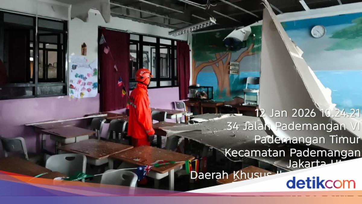 BPBD Ungkap Pemicu Plafon Ruangan SD di Jakut Ambruk Saat Siswa Santap MBG