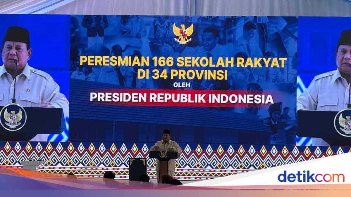 Prabowo Terharu Resmikan 166 Sekolah Rakyat: Sulit Saya Tahan Air Mata