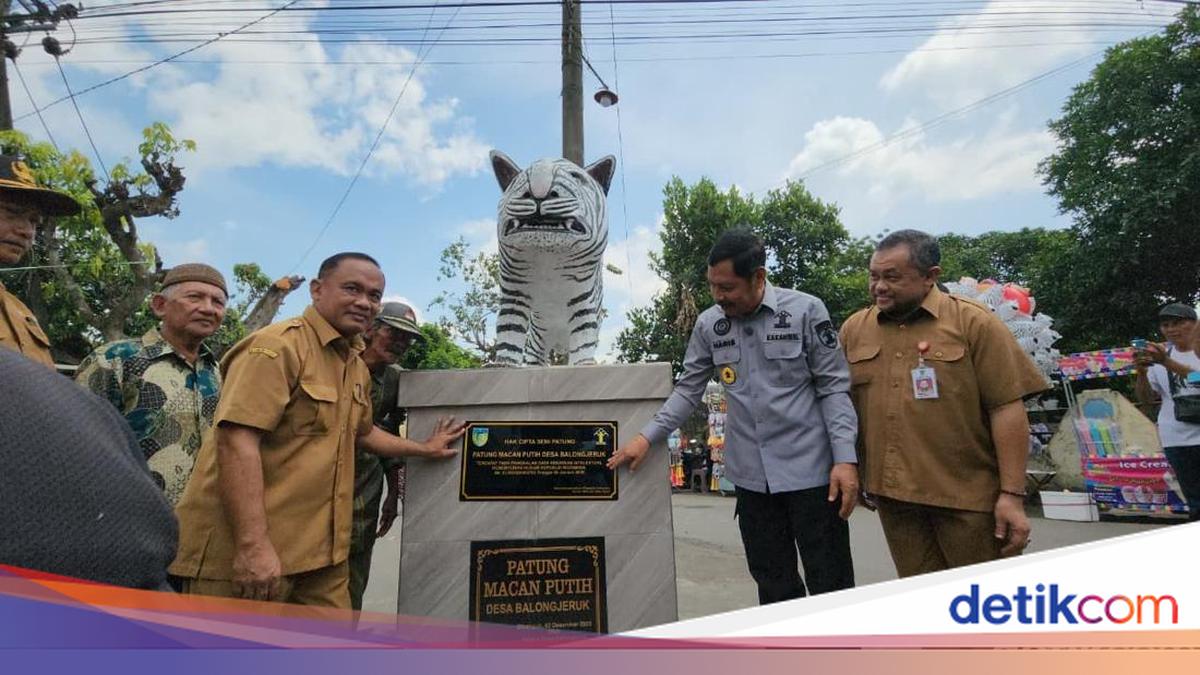 Patung Macan Putih di Kediri yang Viral Kini Resmi Punya Hak Paten