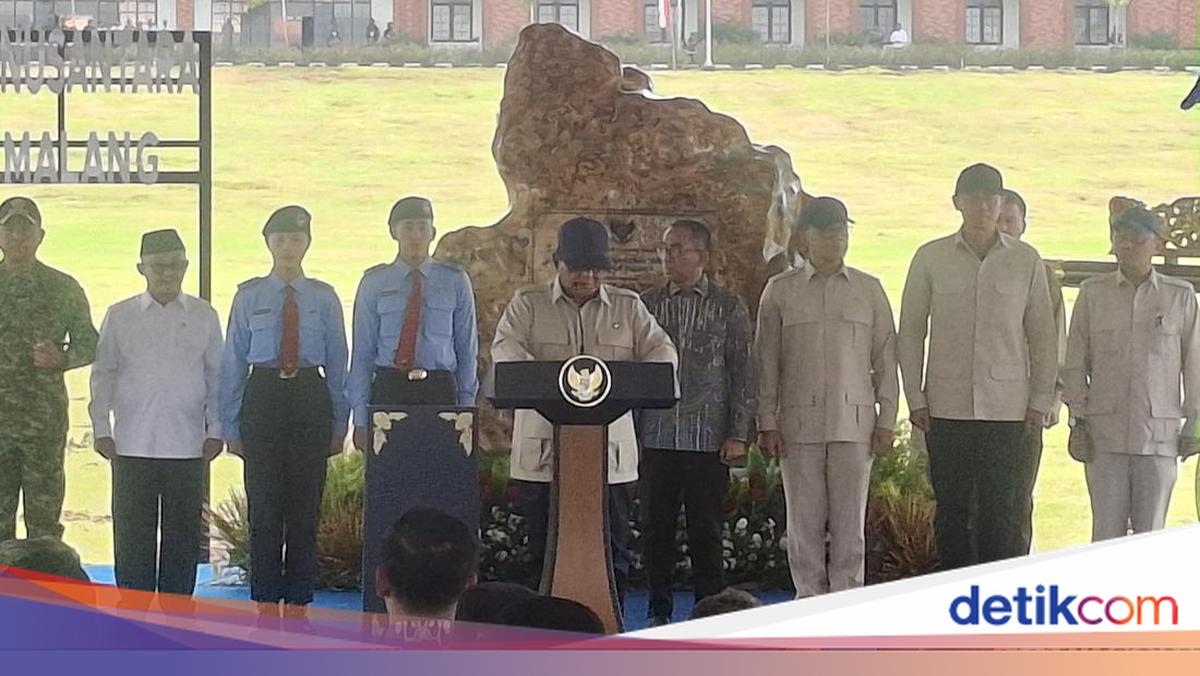 Prabowo Resmikan SMA Taruna Nusantara Kampus Malang