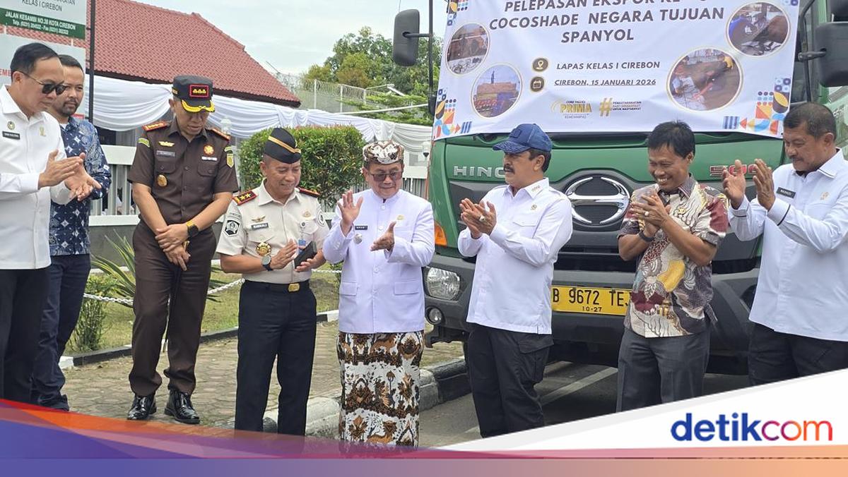 Menteri Agus Lepas Ekspor Coco Shade Karya 18 Napi Lapas Cirebon ke Spanyol