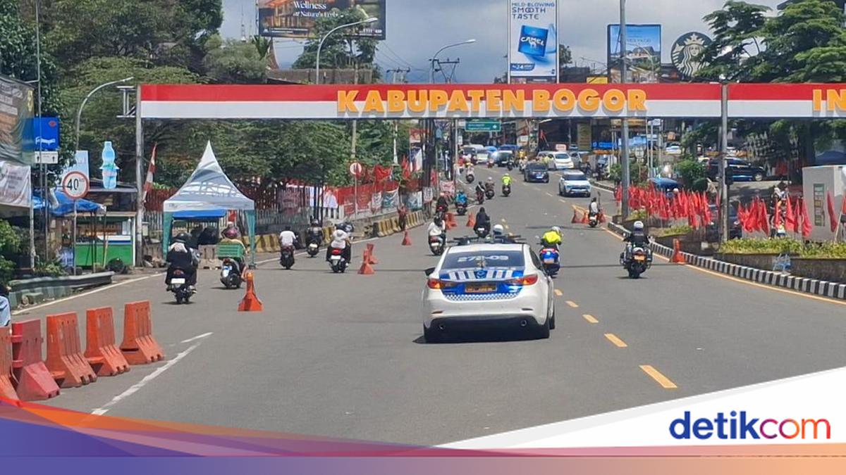 Urai Kepadatan, One Way di Puncak Bogor Arah Jakarta Diberlakukan