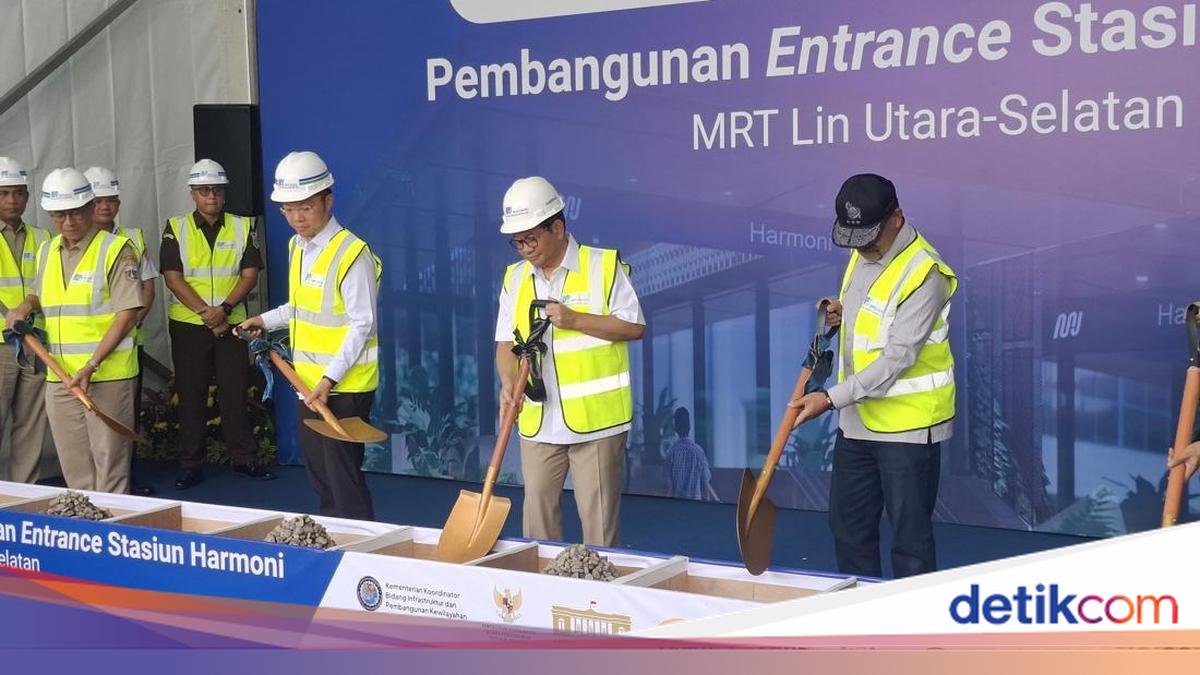 Pram Mulai Bangun Gerbang Stasiun MRT Harmoni: Akan Jadi TOD Paling Ramai
