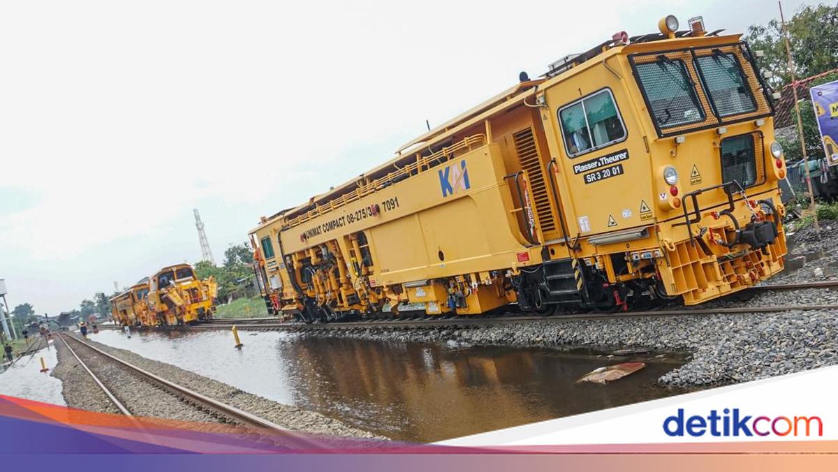 KAI Tinggikan Rel KA Pekalongan 50 Cm, Atasi Gangguan Banjir Banjir Ganggu Jalur KA Pekalongan, Rel Kereta Ditinggikan