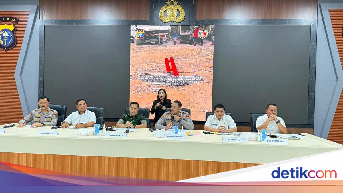 Polda Riau Tangkap 6 Tersangka Terkait Perusakan Poskotis Tesso Nilo