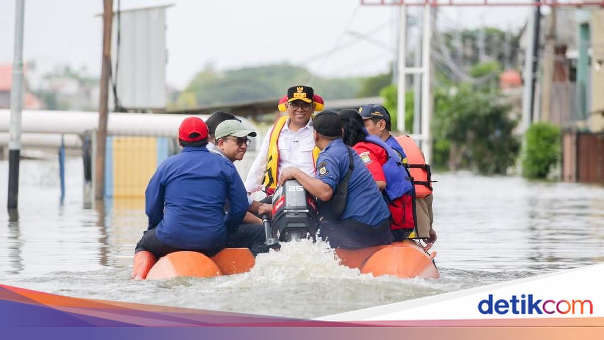 Andra Soni Tinjau Banjir di Tangerang, Pastikan Pengungsi Tertangani