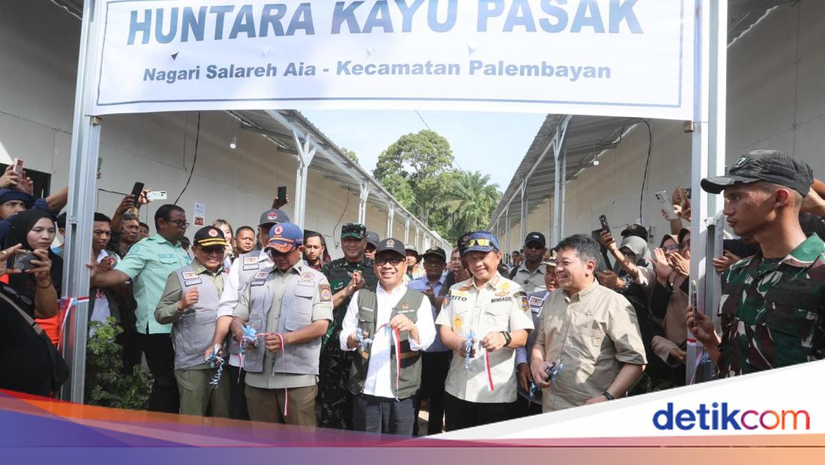 Resmikan Huntara di Agam, Tito Kebut Bantuan-Validasi Data Korban Bencana
