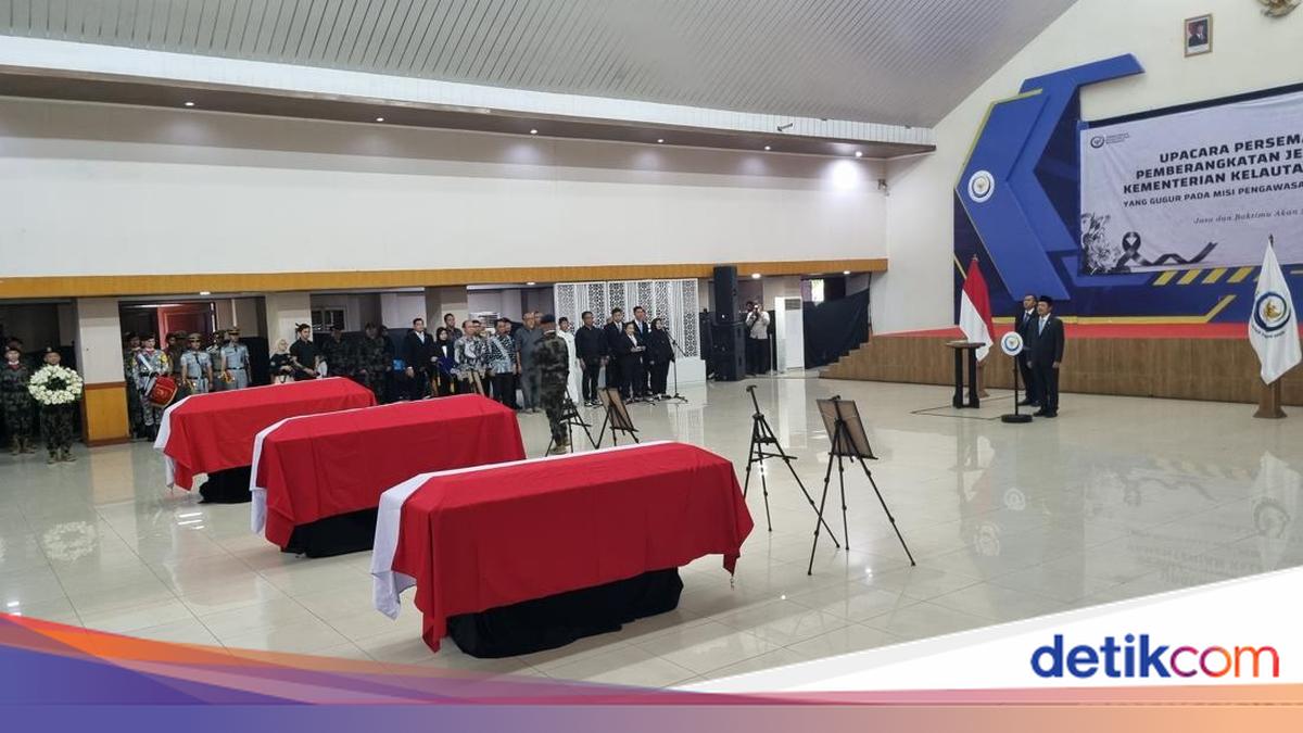Kementerian KP Gelar Penghormatan Terakhir untuk 3 Korban Pesawat ATR 42-500