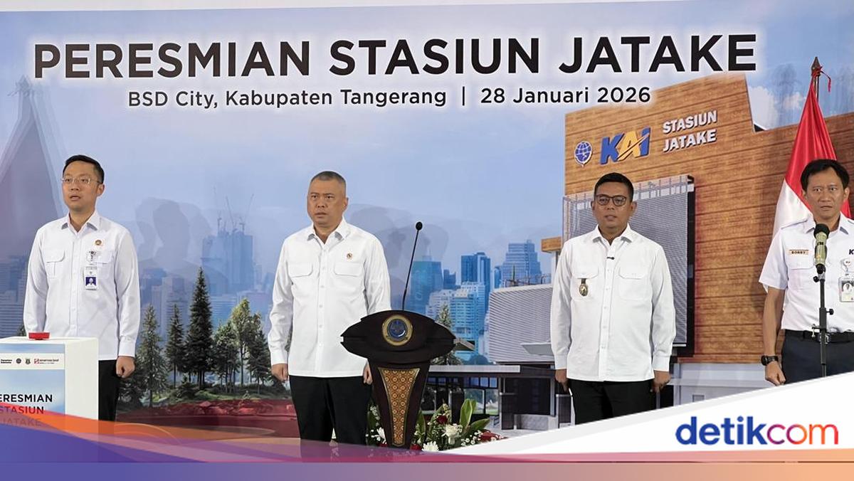 Menhub-Gubernur Banten Resmikan Stasiun Jatake Tangerang