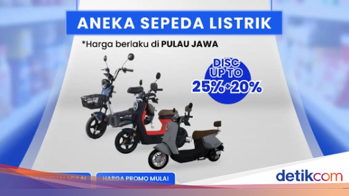 Lebih Hemat Belanja Sepeda Listrik di Transmart, Diskon Rp 2,7 Juta