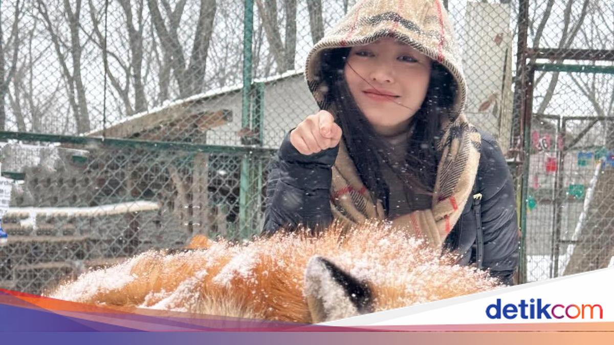Foto Gemas Natasha Wilona Main ke Desa Rubah Jepang