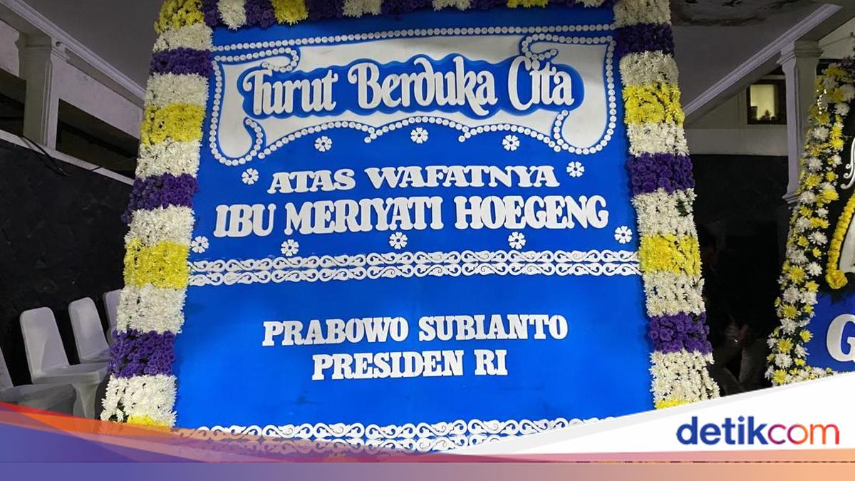 Prabowo-Gibran Kirim Karangan Bunga ke Rumah Duka Eyang Meri Hoegeng