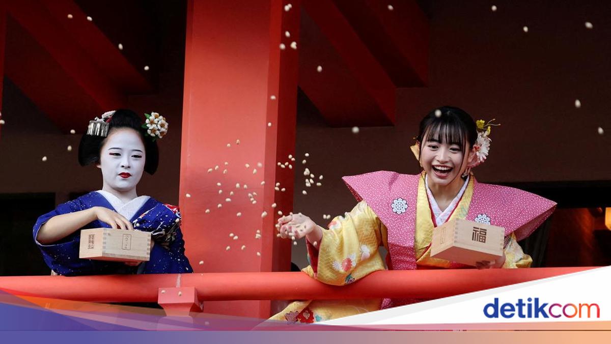 Tradisi Lempar Kacang Meriahkan Perayaan Setsubun di Tokyo